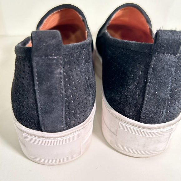 Halogen black leather platform shoes | Baylee Platform Slip-on sneakers - Picture 1 of 8
